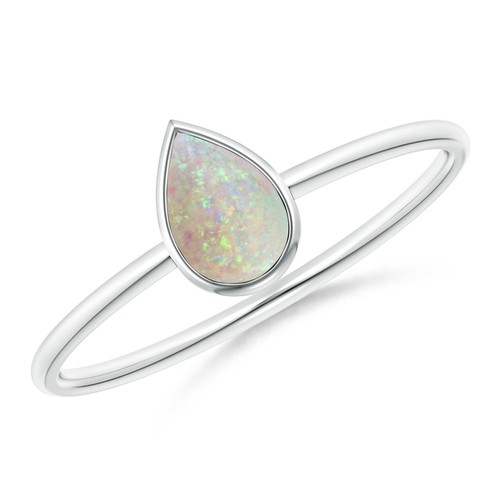 Anello solitario opale forma - opale,
