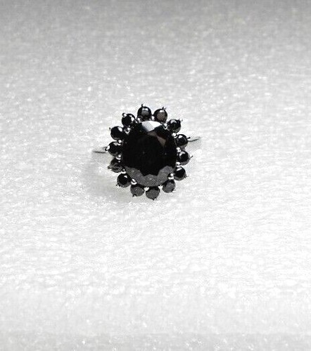 Gemma spinello nero anello in - gemma,